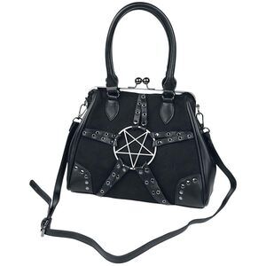 9947 Alternative Pentagram Handbag Black, Black, Taille unique, Gothic